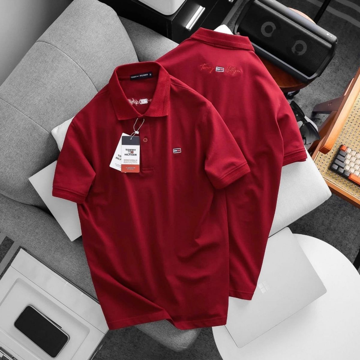 TOMMY HILFIGER PREMIUM MENS POLO T-SHIRT M to 2XL