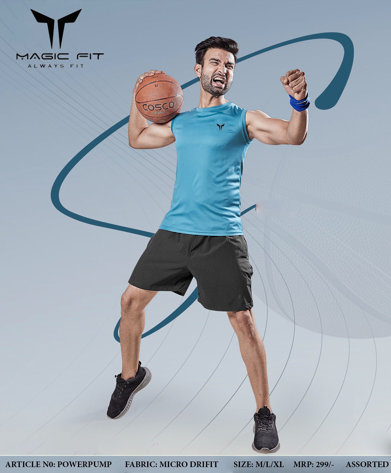 Mens Sleeveless Round Neck Tshirt