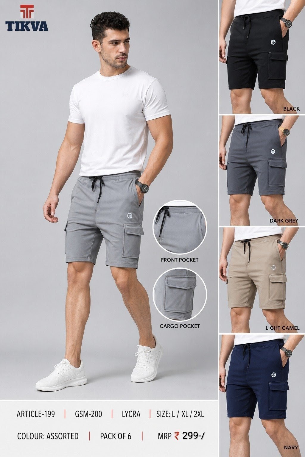 Tikva Men's Four way shorts Art no- 199