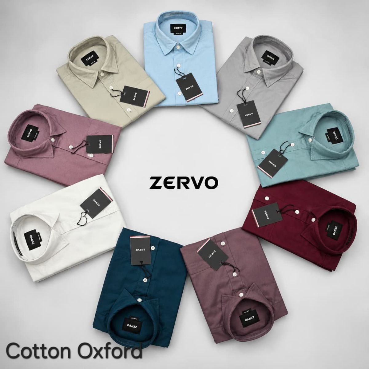 Zervo Men's TFO Cotton Oxford Shirts