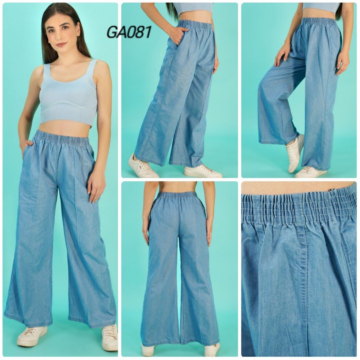 Women's Plazzo Type Jean's- D No-GA081