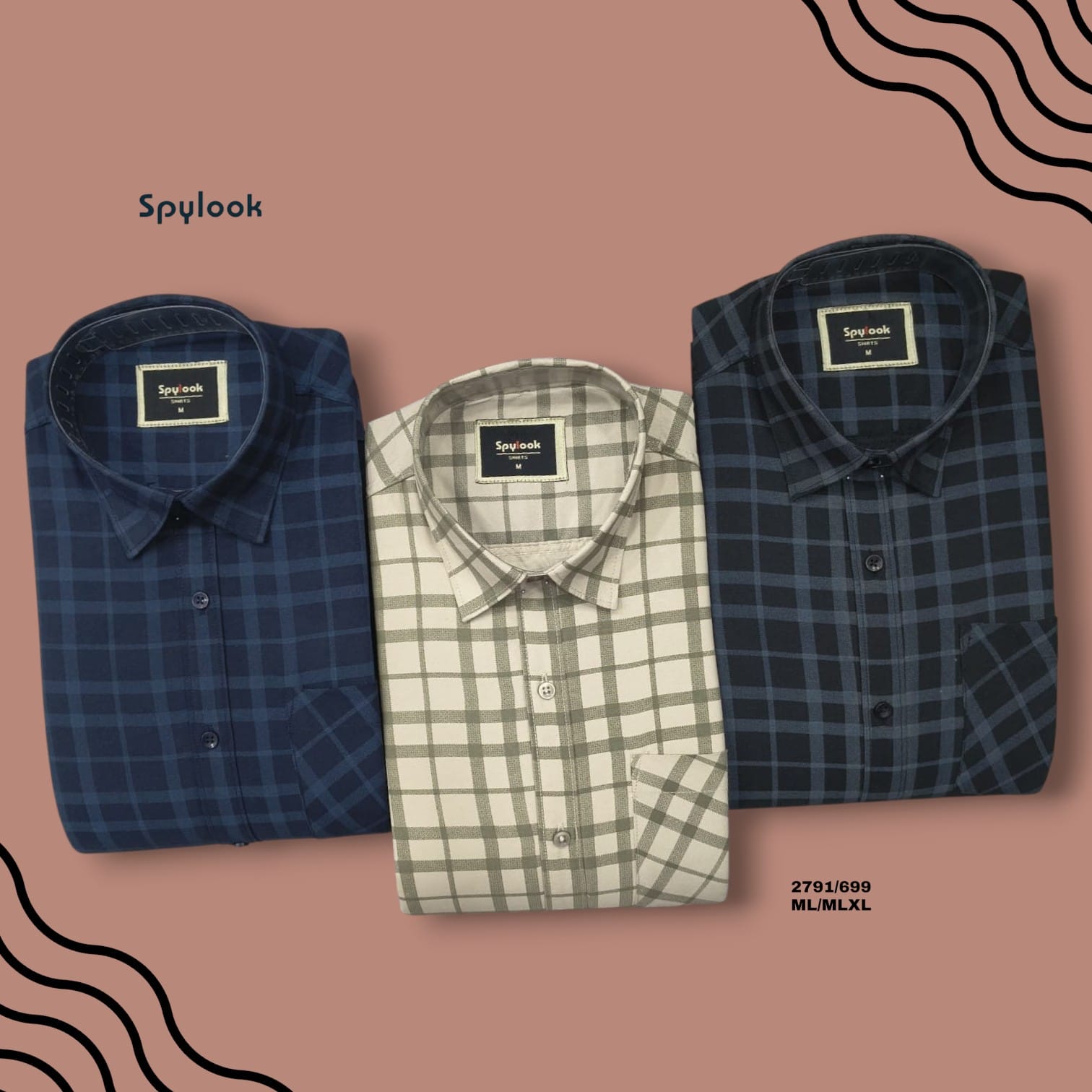 ML CREATION SPYLOOK CHECK SHIRTS 2791