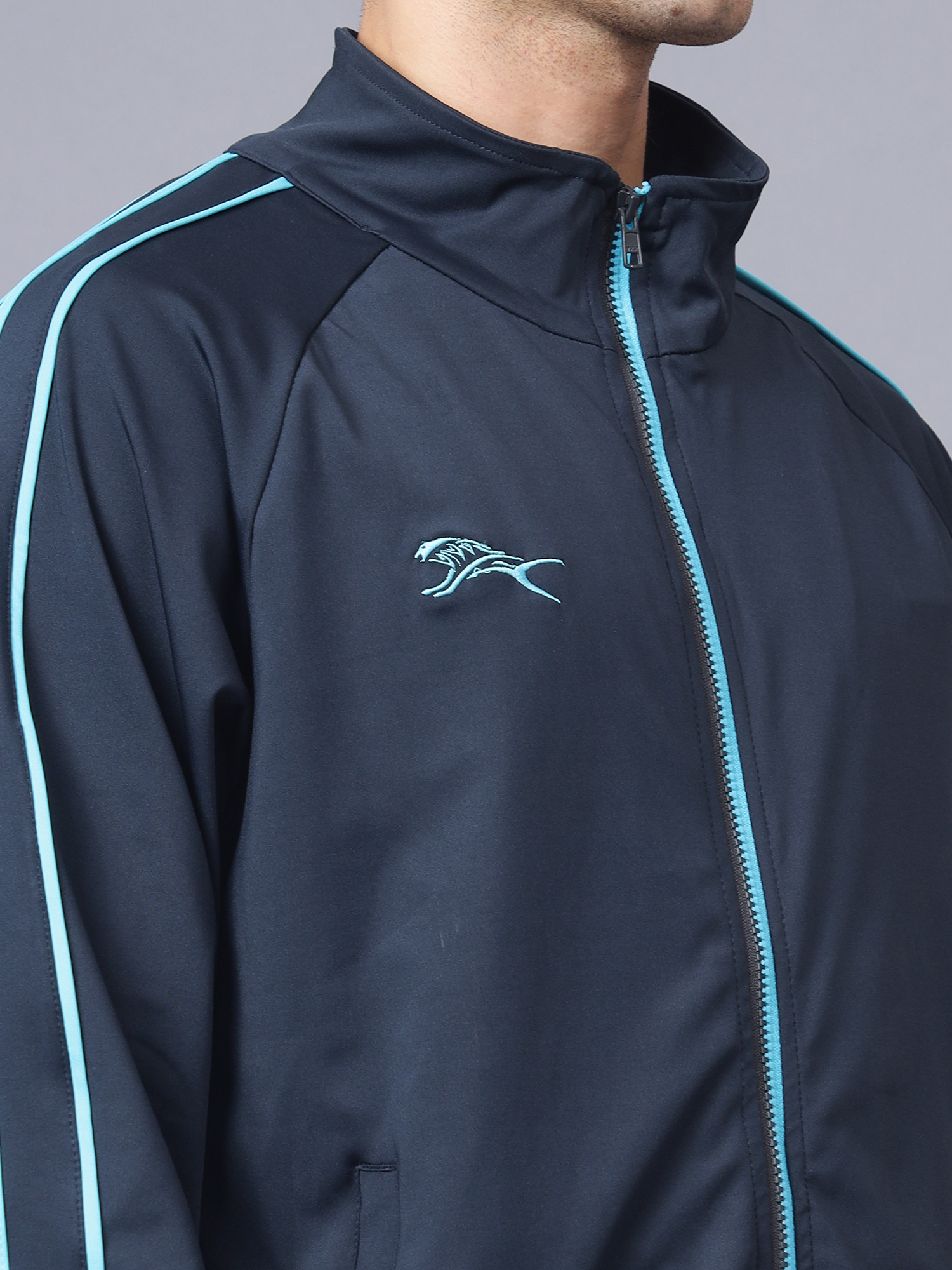 Men's Tracksuit  SNTSW106M-Navy Cyan-XL
