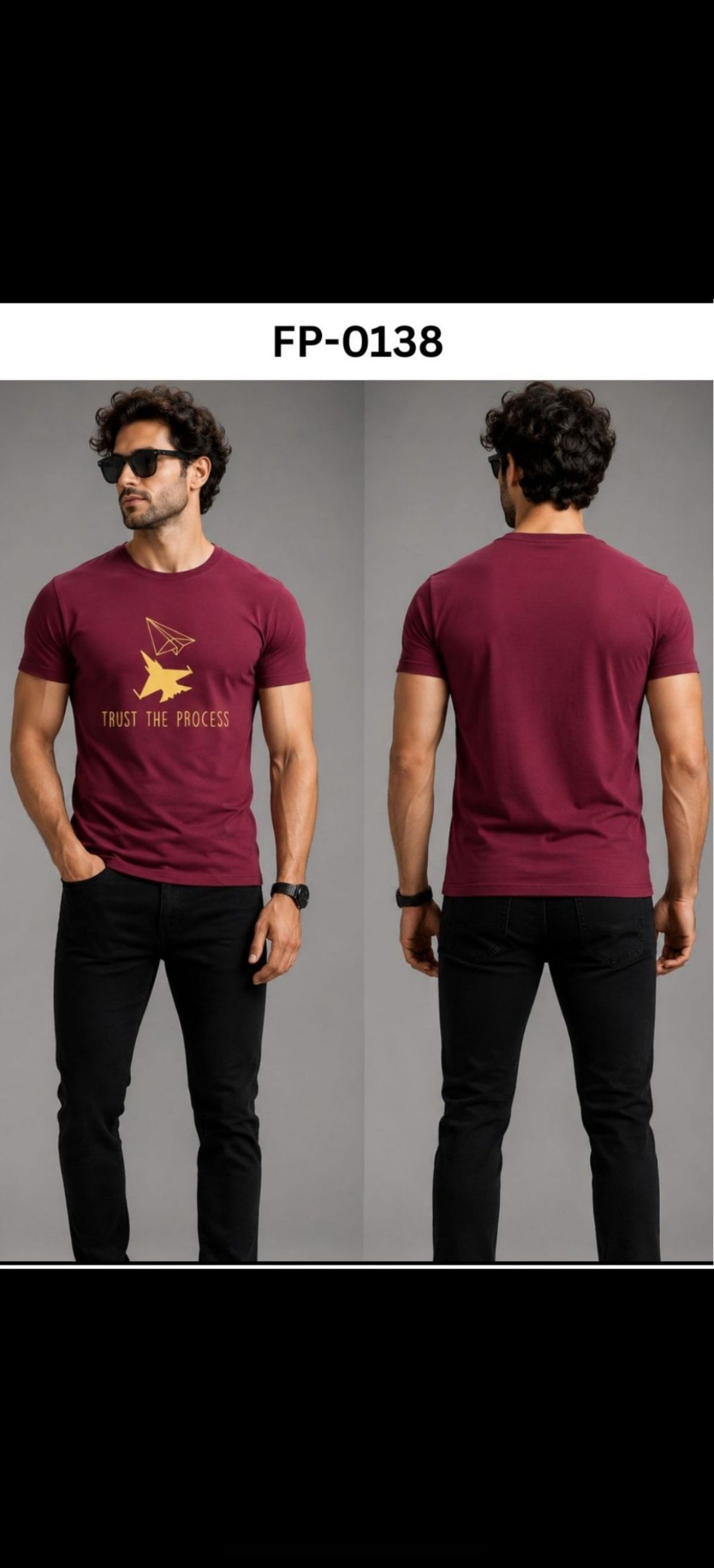 TOMHIDDLE MENS PRINTED T-SHIRT- A6-FP-0138
