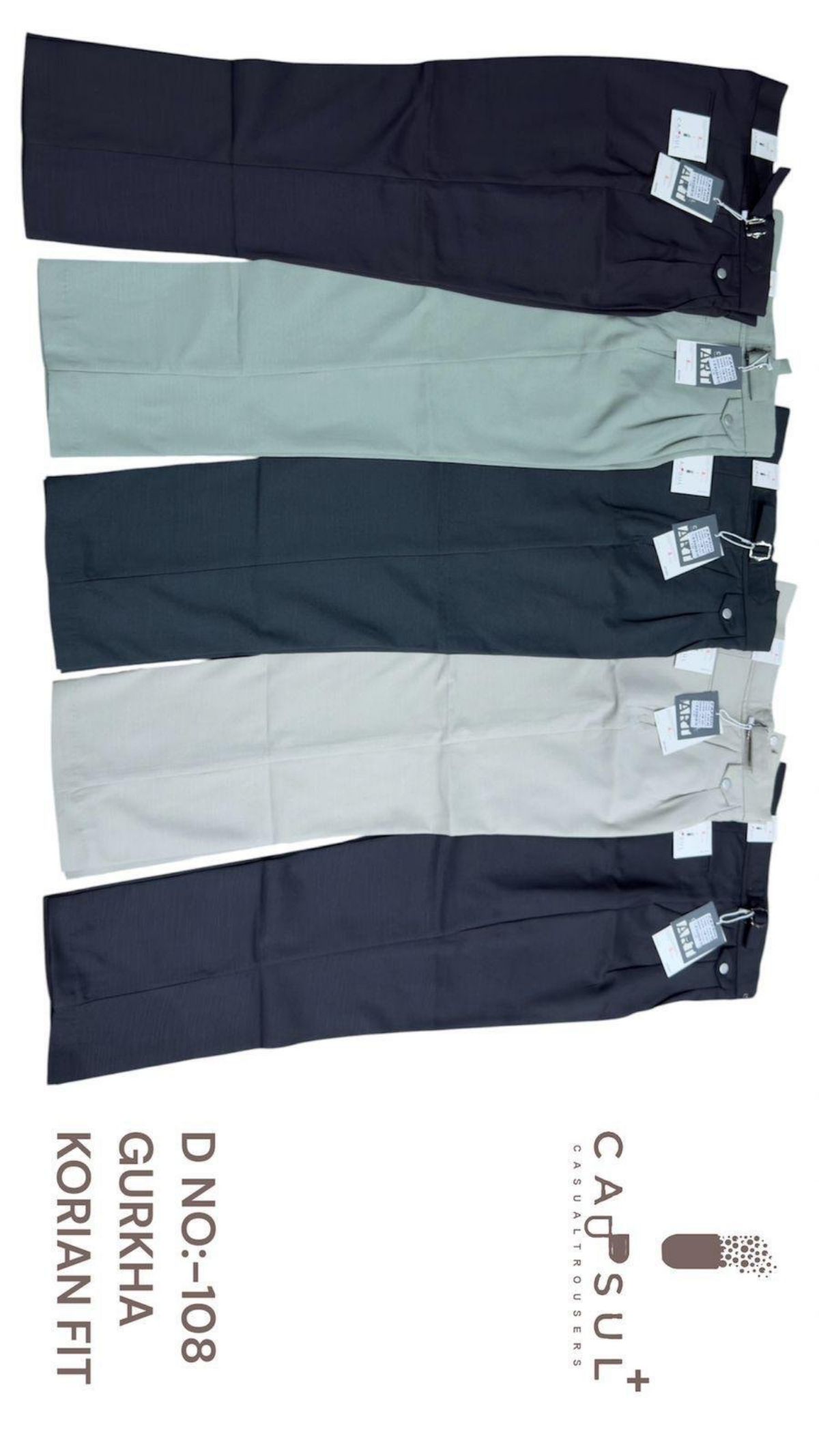 Men's Knitted Plain Pants- 108