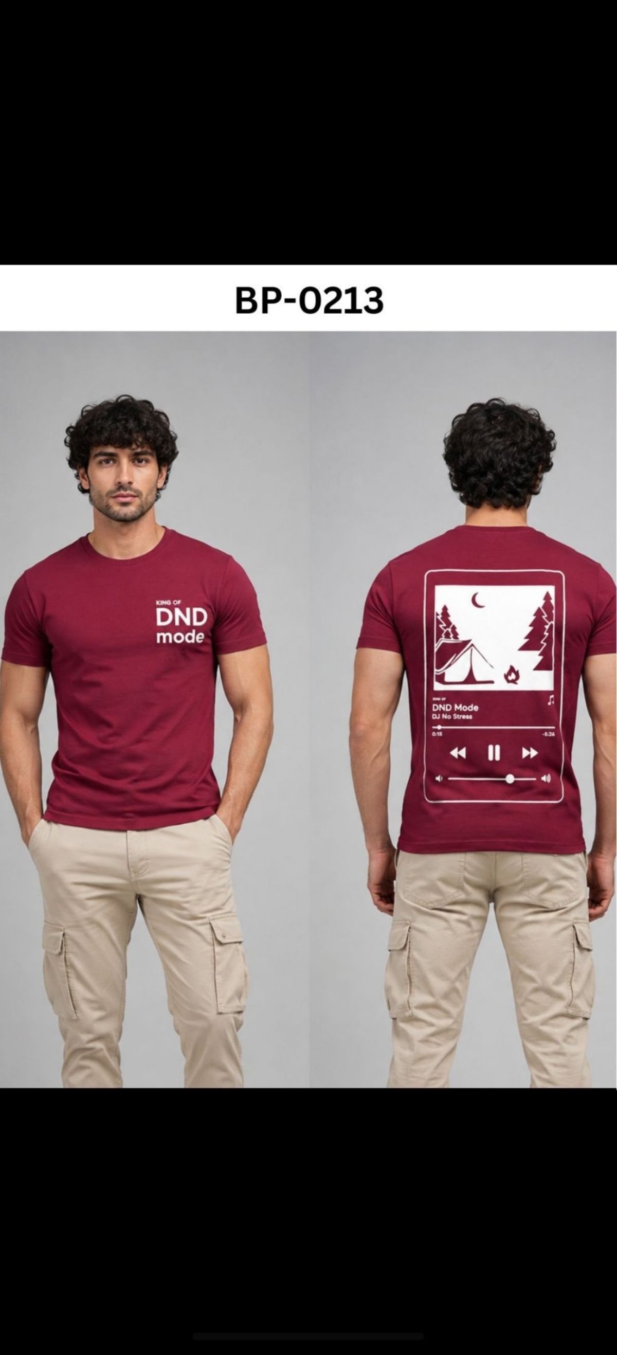 TOMHIDDLE MENS PRINTED T-SHIRT- A6-BP-0213