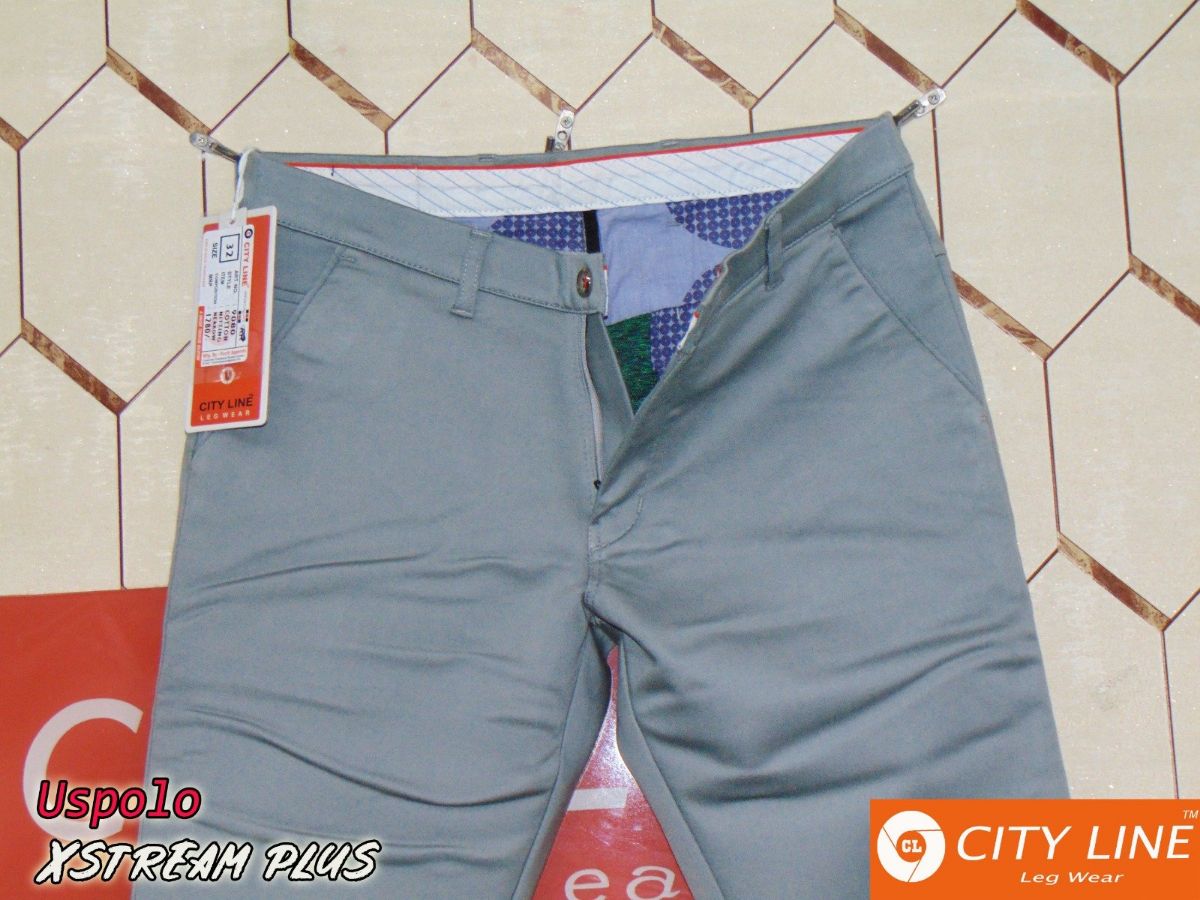 Men's cotton Knitted Narrow Grey Pants-9080