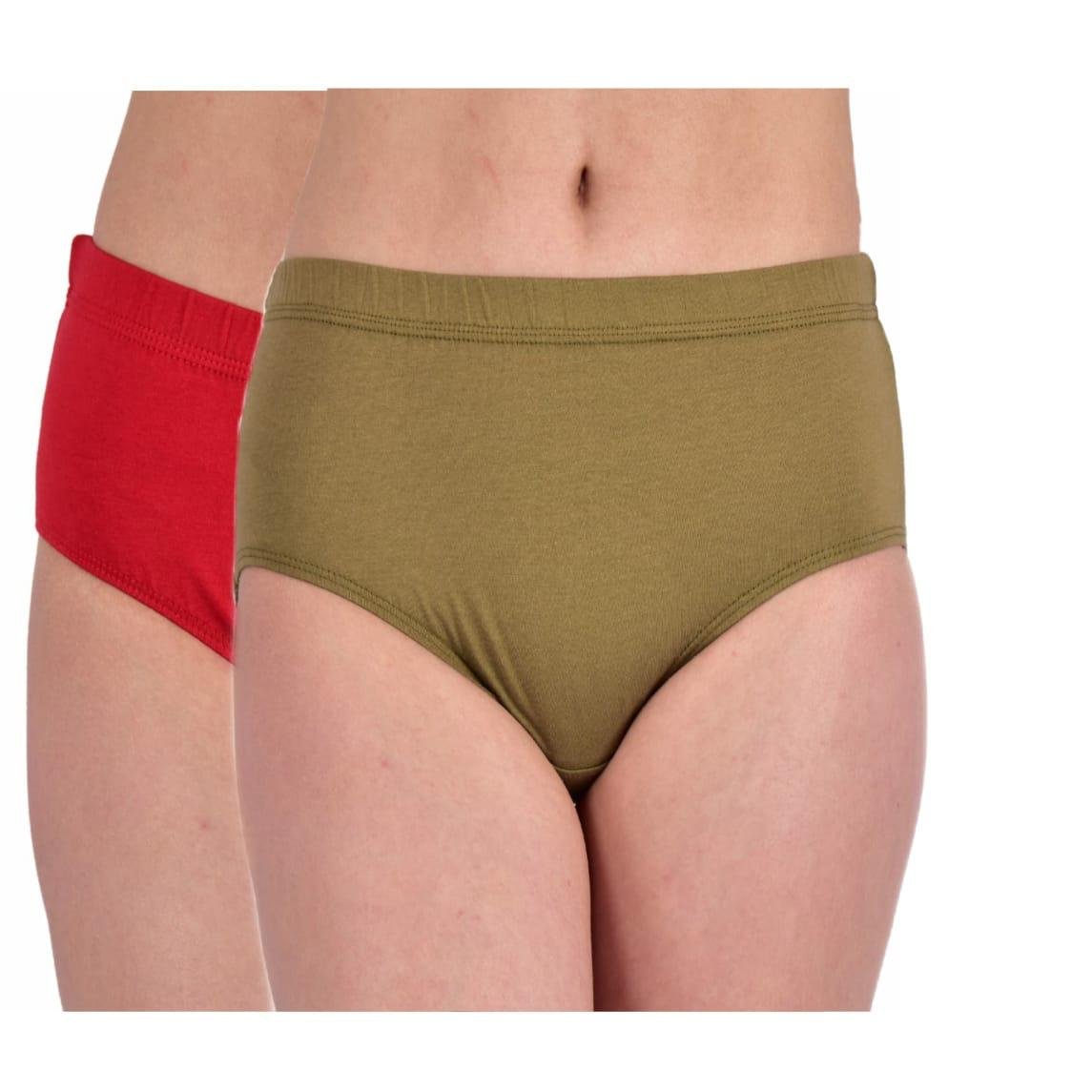Teusy Woman Mid-Waits Cotton Panty Set