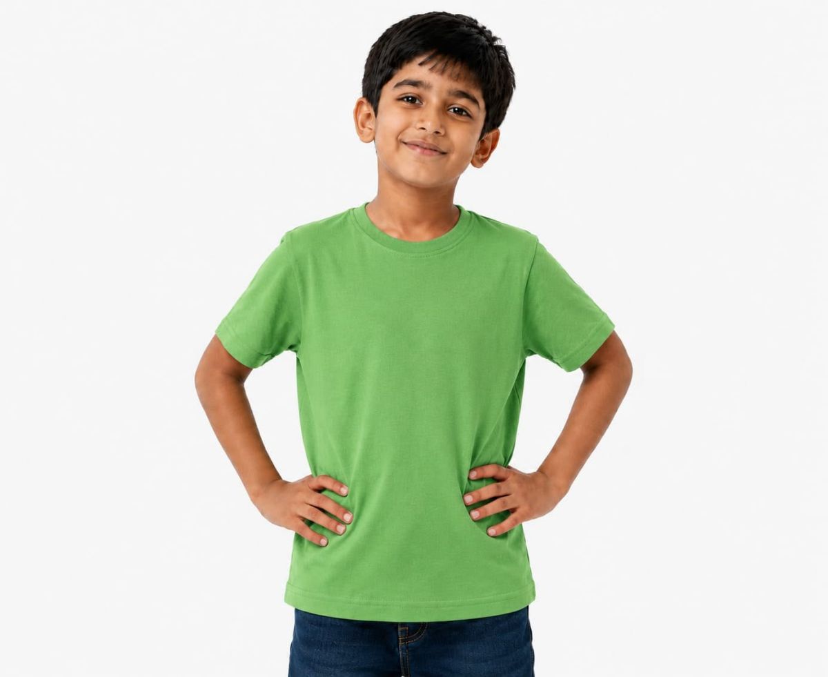 Smart Kids Boys Plain T-shirts - Cmcotton-05