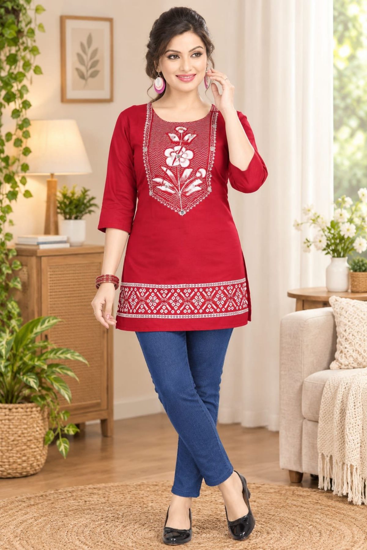 Women's Rayon Short Kurti