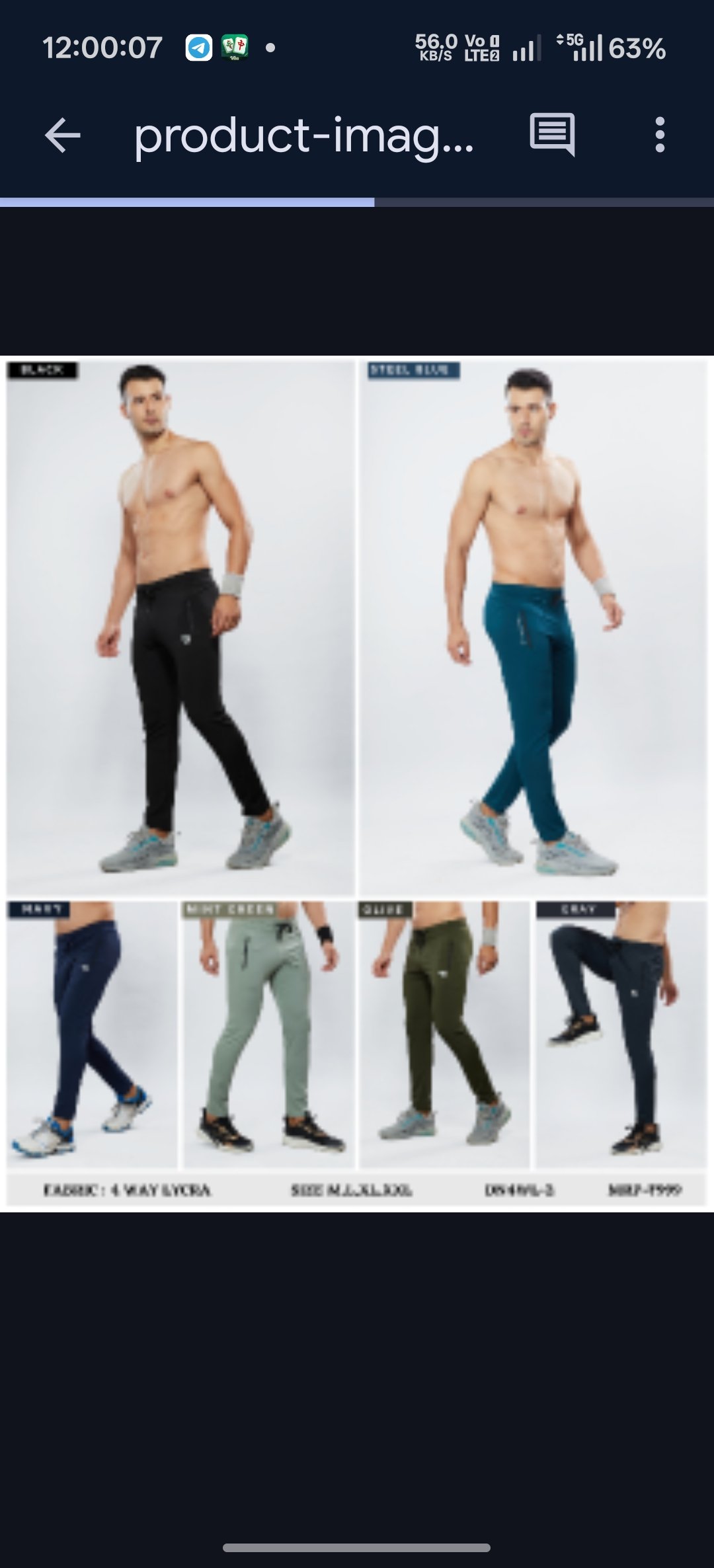 Imported 4way Taiwan Lycra Lower ( 280 GSM) (Clone)