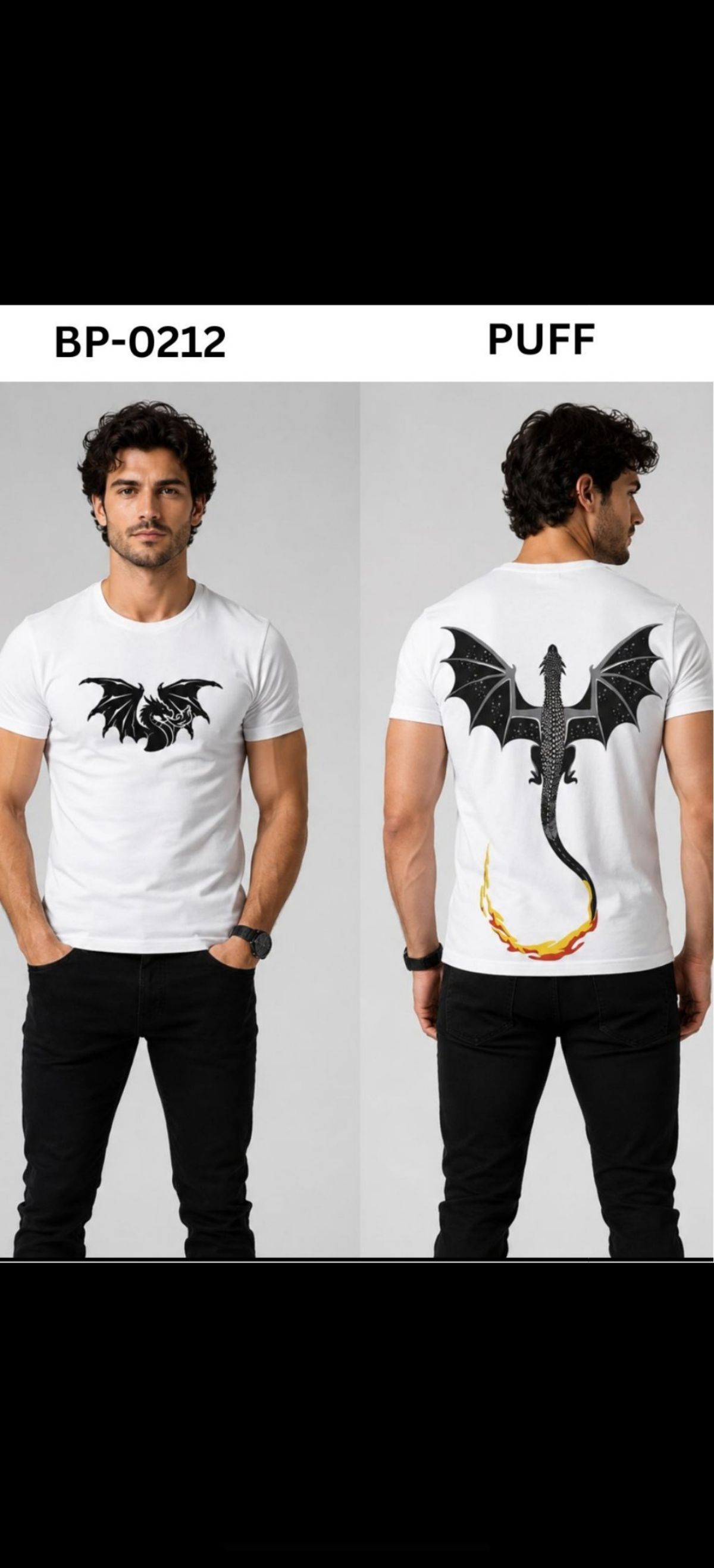 TOMHIDDLE MENS PRINTED T-SHIRT- A6-BP-0212