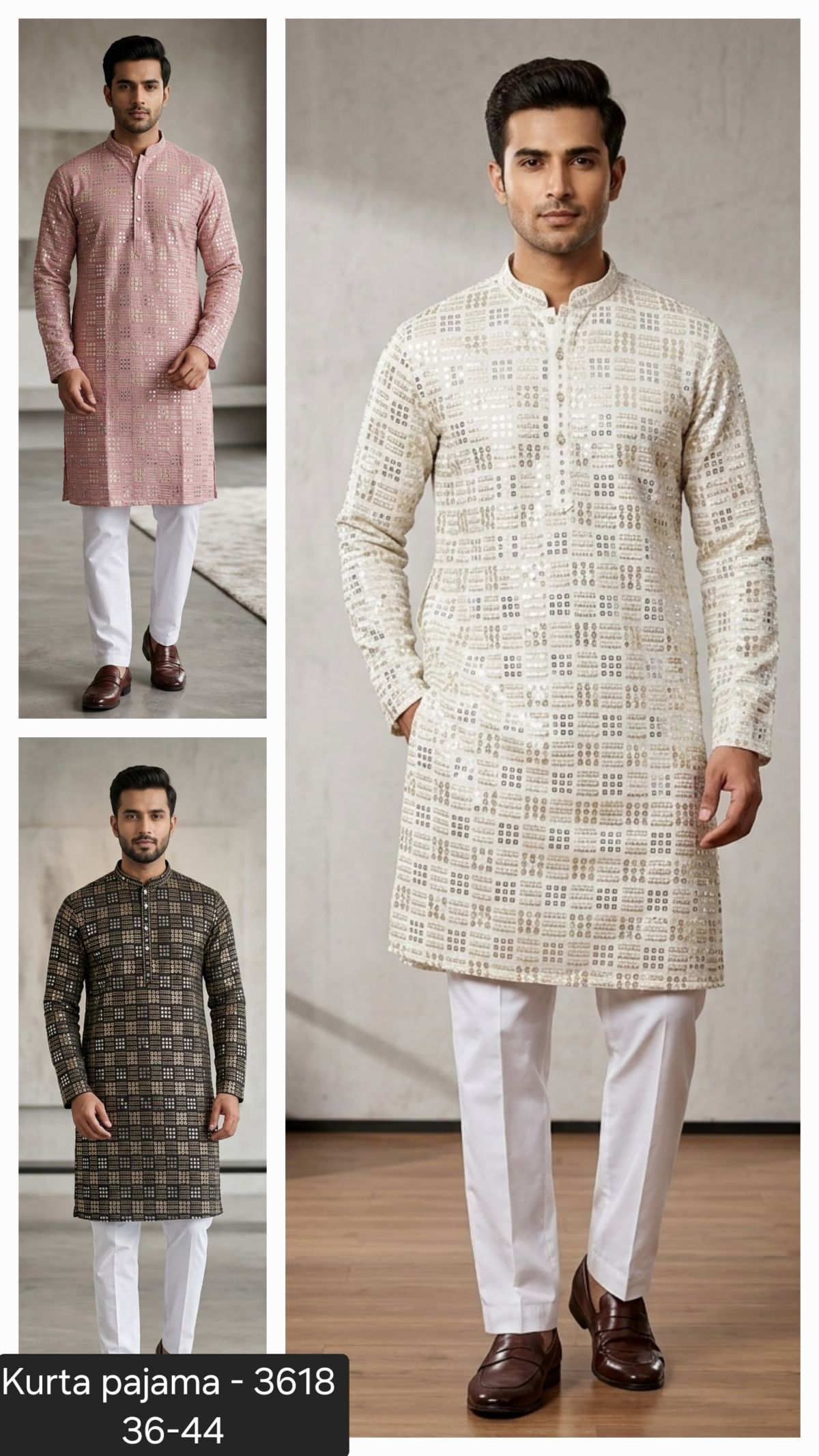 Variation Men's Ethnic Kurta Set-3618