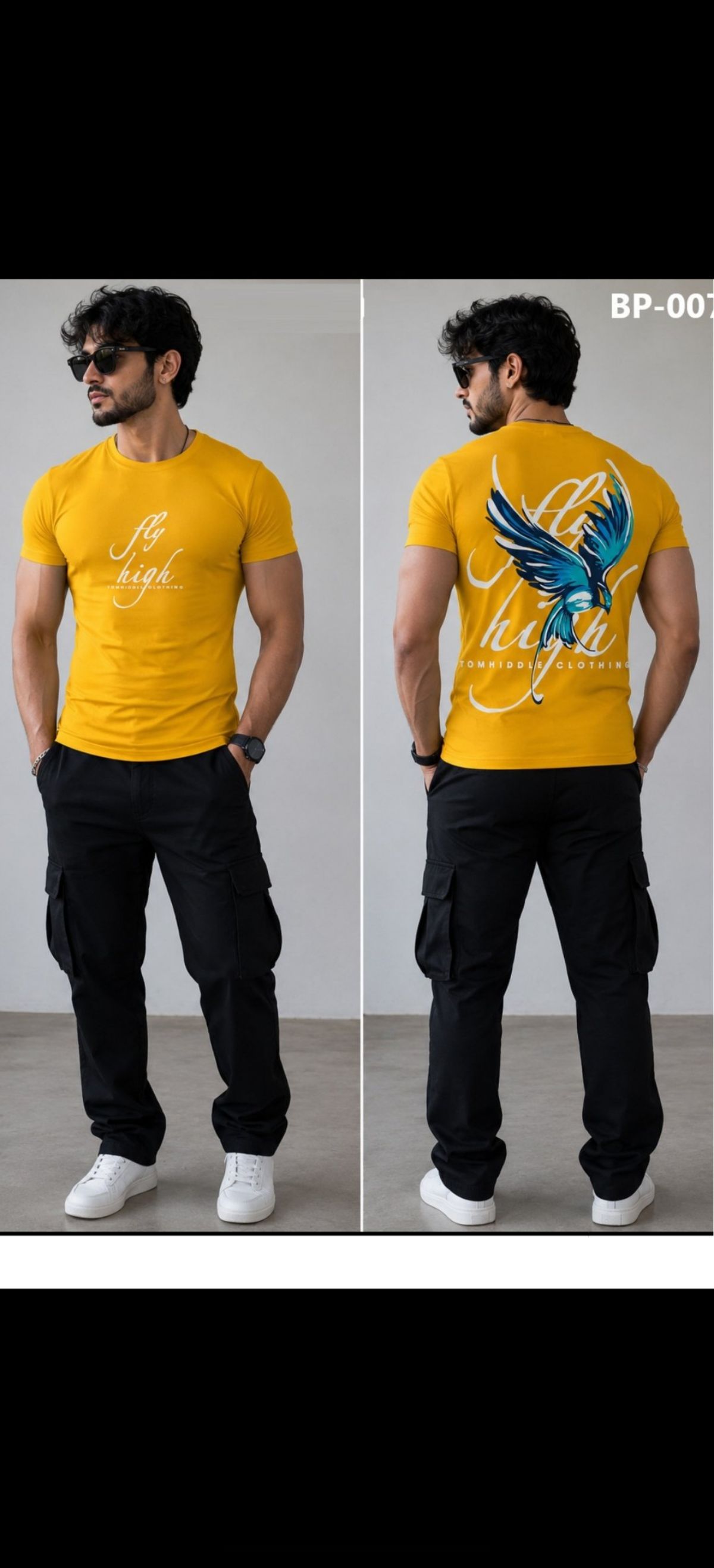 TOMHIDDLE MENS PRINTED T-SHIRT- A4-BP-0077