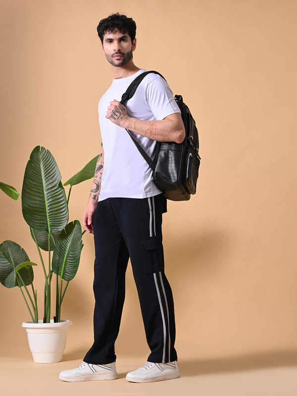 Fitinc men's Cargo Pant  With Both side Zipper pocket