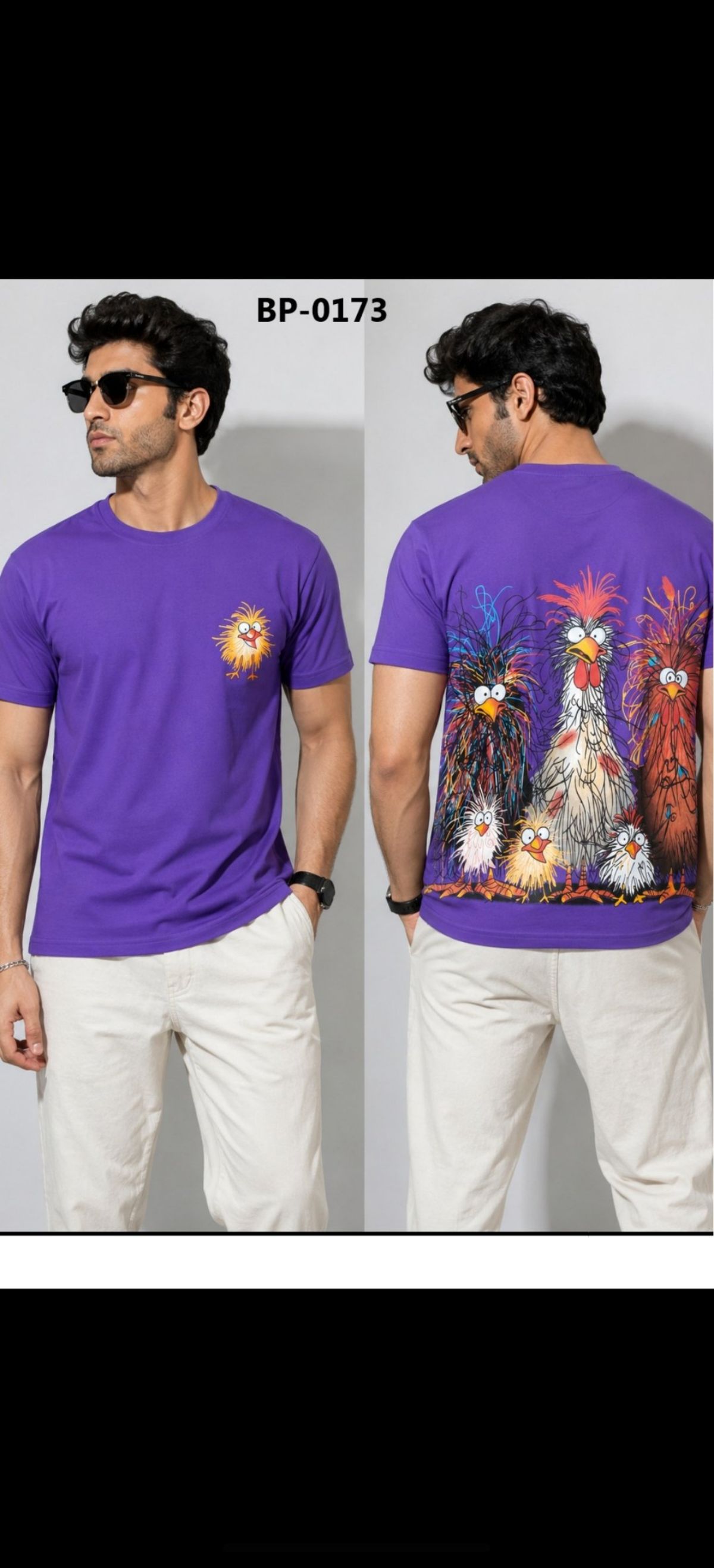 TOMHIDDLE MENS PRINTED T-SHIRT- A4-BP-0173