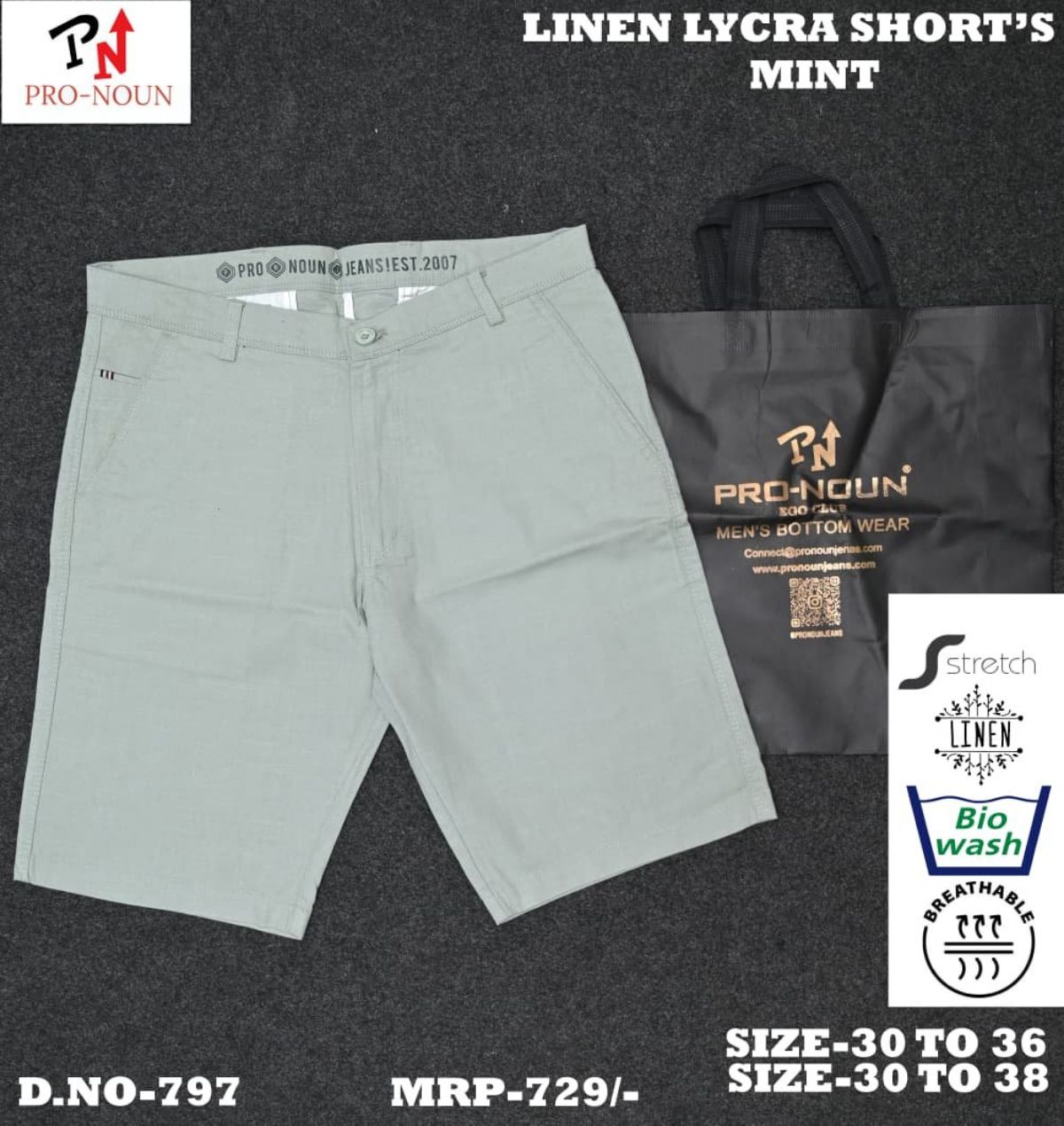 Pro-Noun Men's Shorts - 797 (30-38)