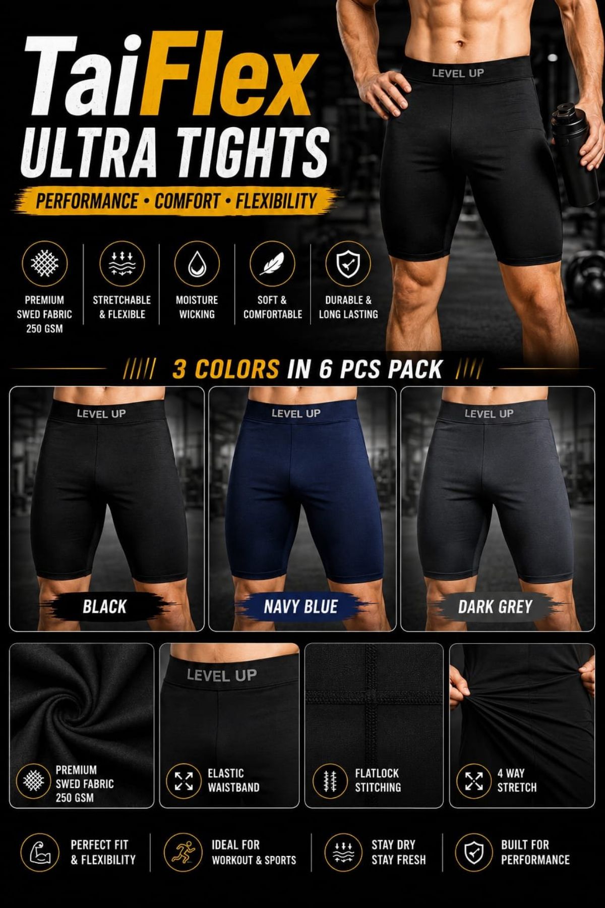 Klothnic Men's TaiFles Ultra Tights- XXL