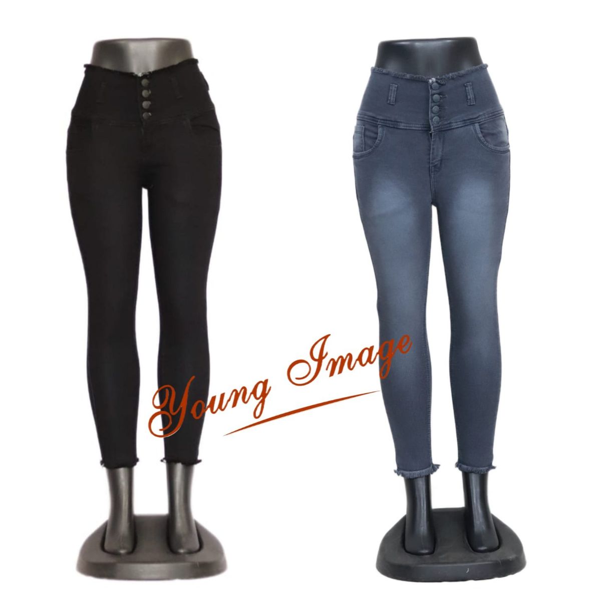Women's Dobby Burjar Jeans- Yi88