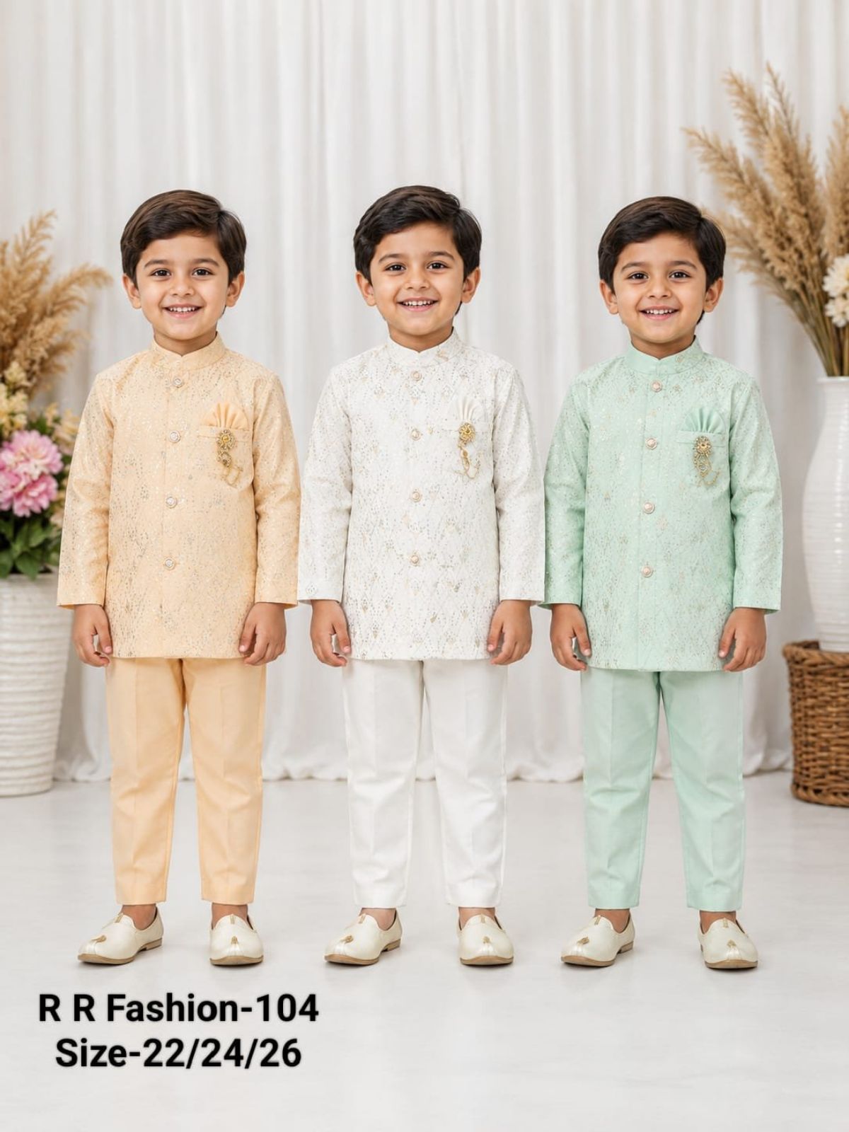 R R FASHION- Kids Kurta Pajama Set- 104