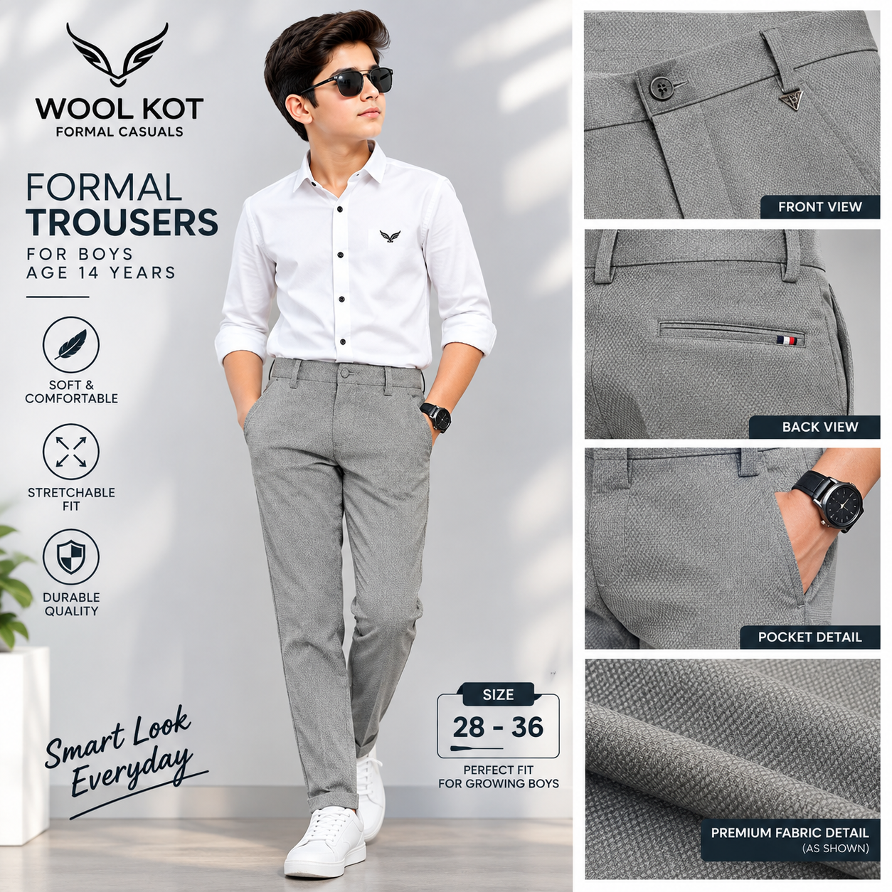 WOOLKOT KIDS PEANUT 32 TO 40 MULTICOLOR 