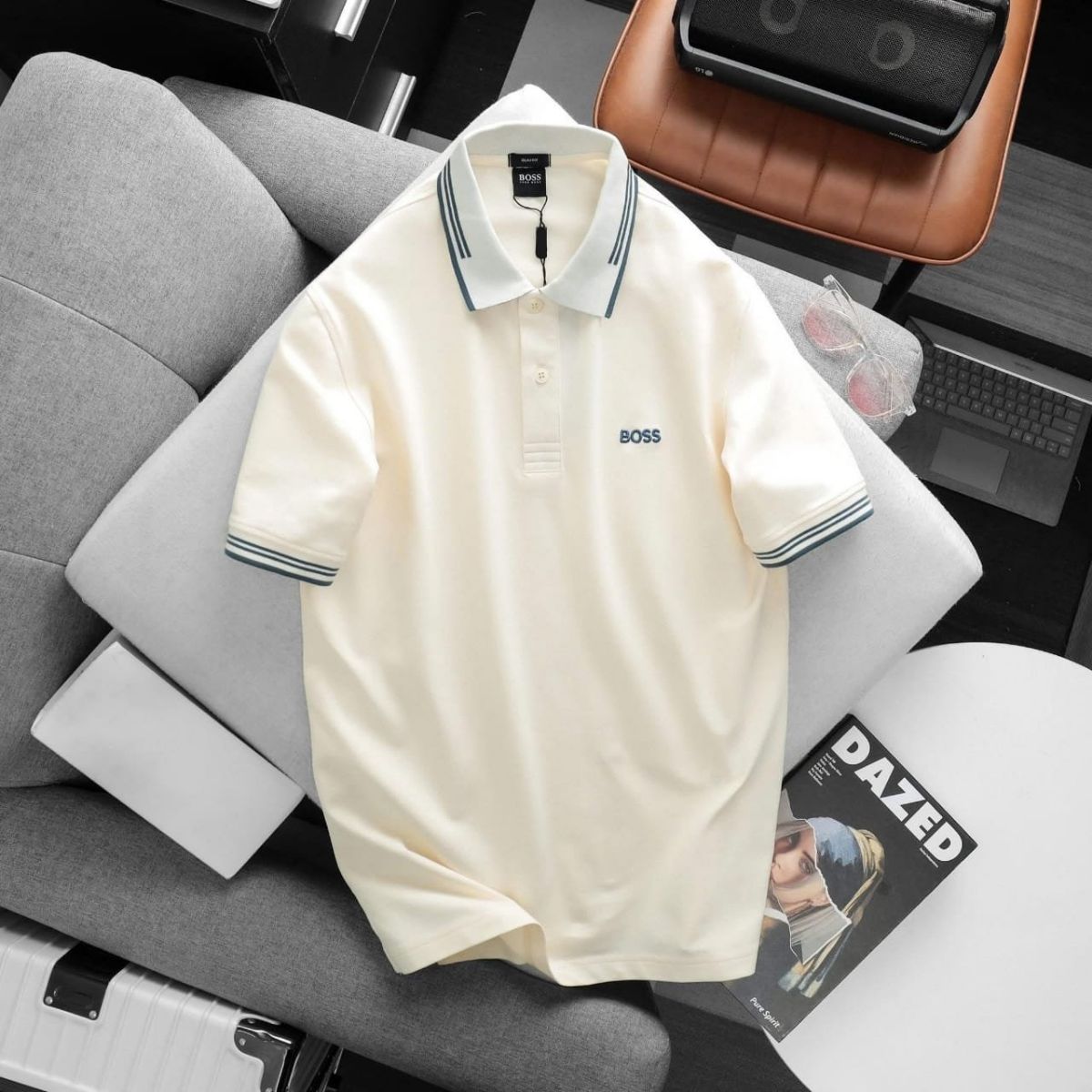 HUGO BOSS MEN'S PREMIUM POLO T SHIRTS M to 2XL