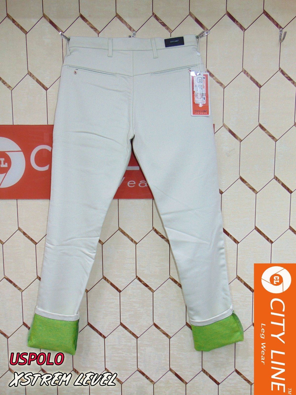 Men's cotton Knitted Premium PostCard Off White Pant- 9080