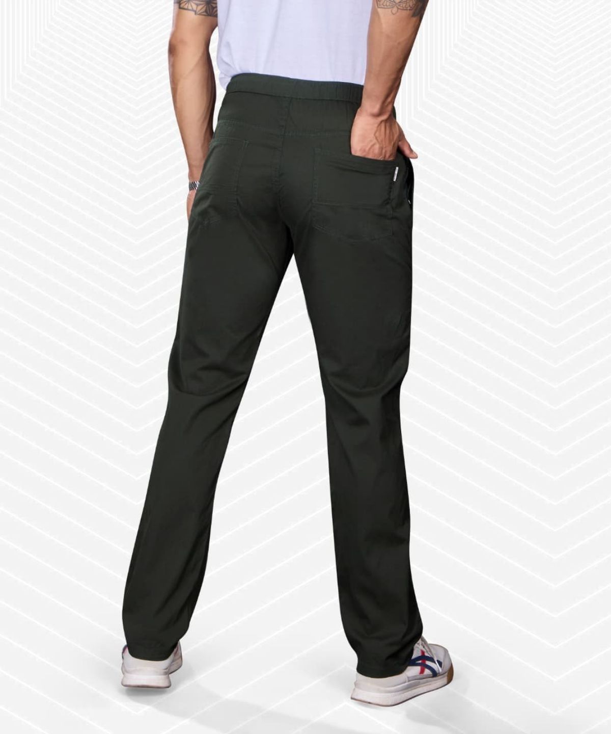Pro-Noun Men's Lounge Wear Cotton Trackpant- D No- Cotonix-9-610-Green