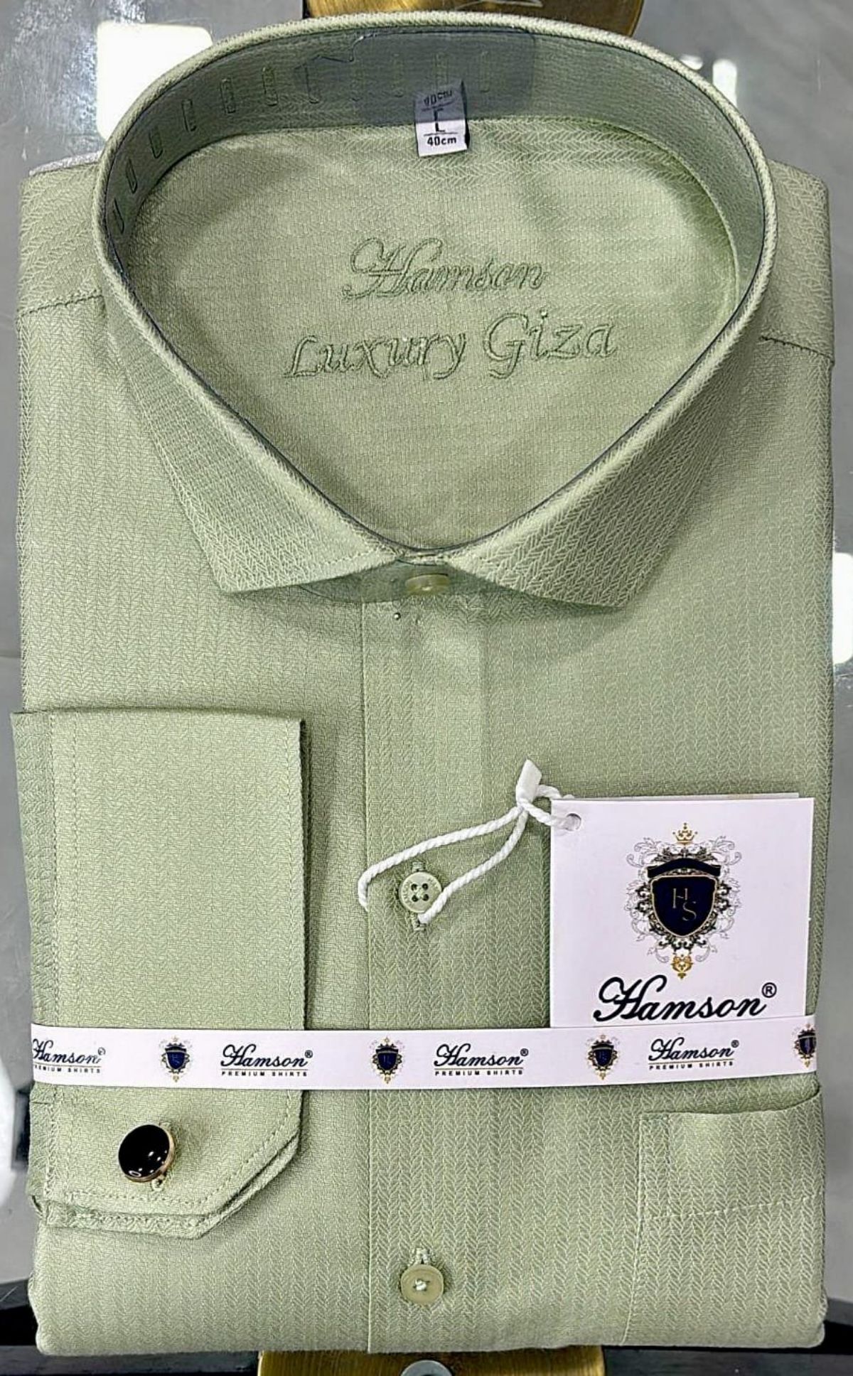 Hamson Italian Giza Cotton Designer Shirts for Men's Lycra