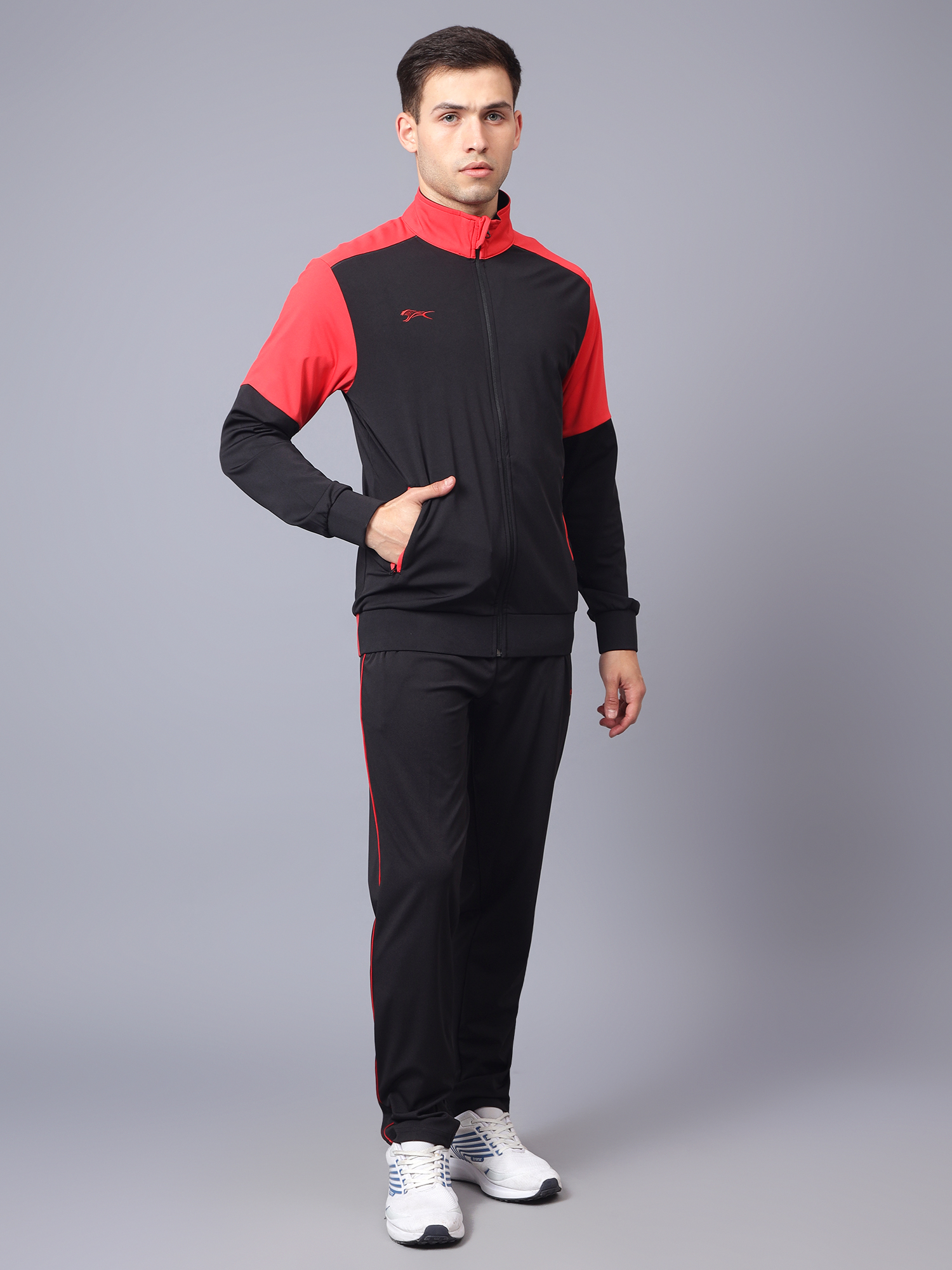 Men's Tracksuit  SNTSW111M-Black/Salsa-S