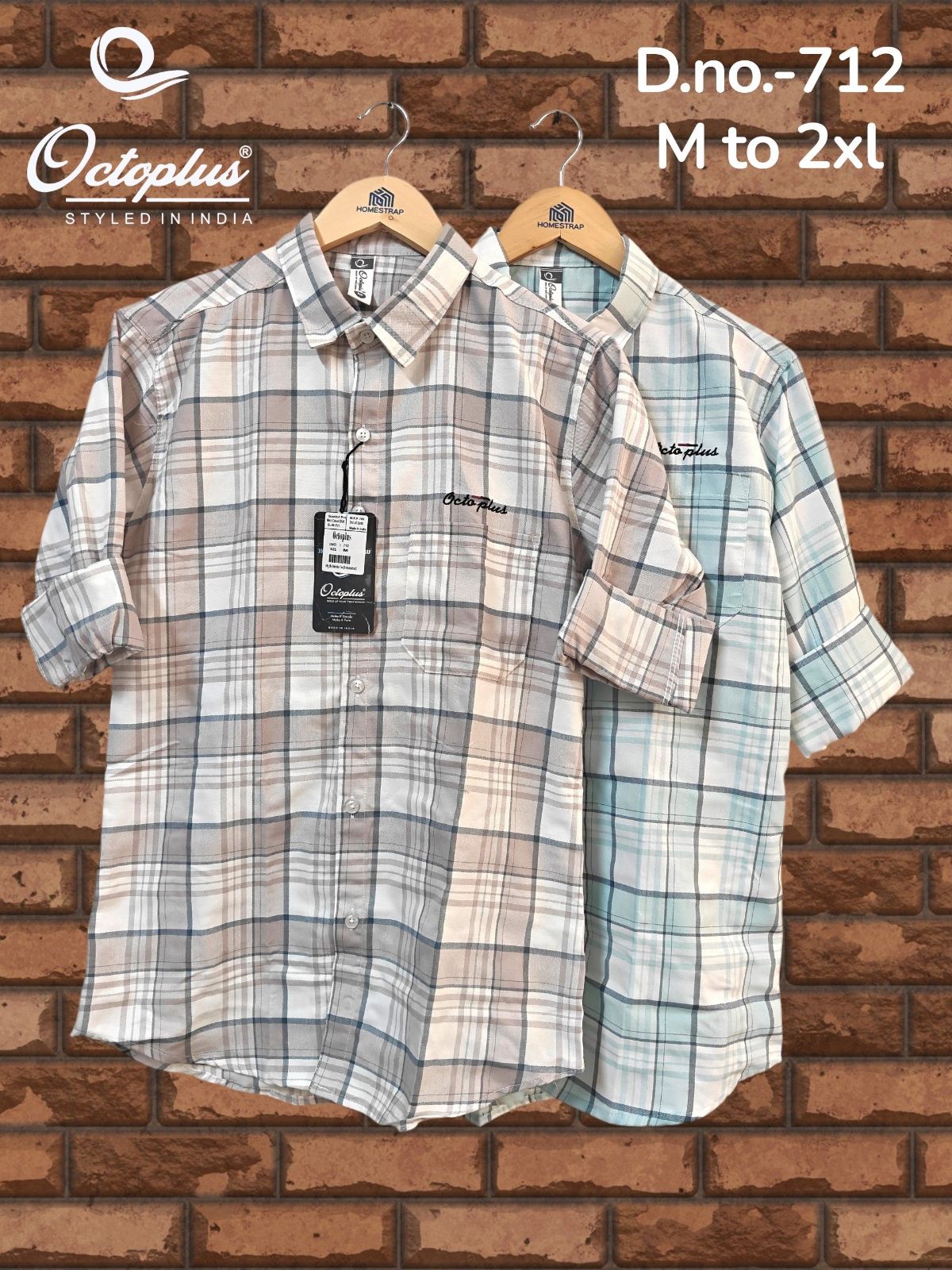 Octoplus Premium Chex Shirt For Men