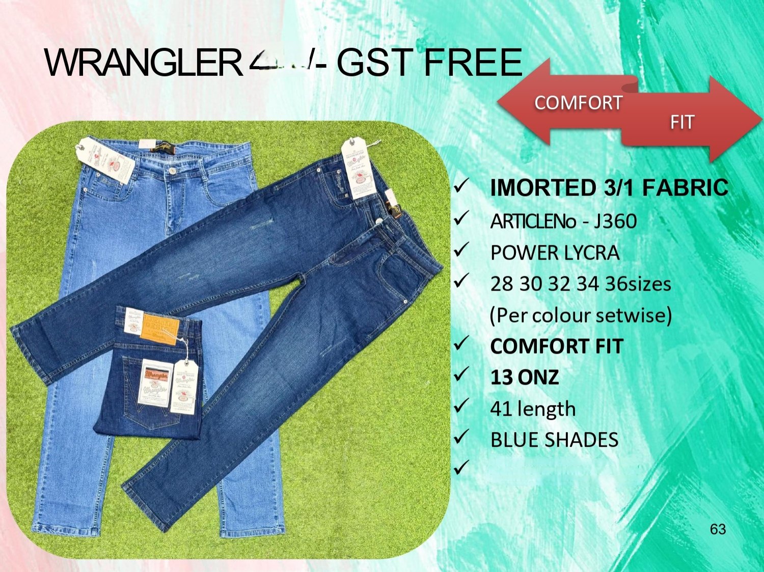 Men's Denim Jeans- WRANGLER