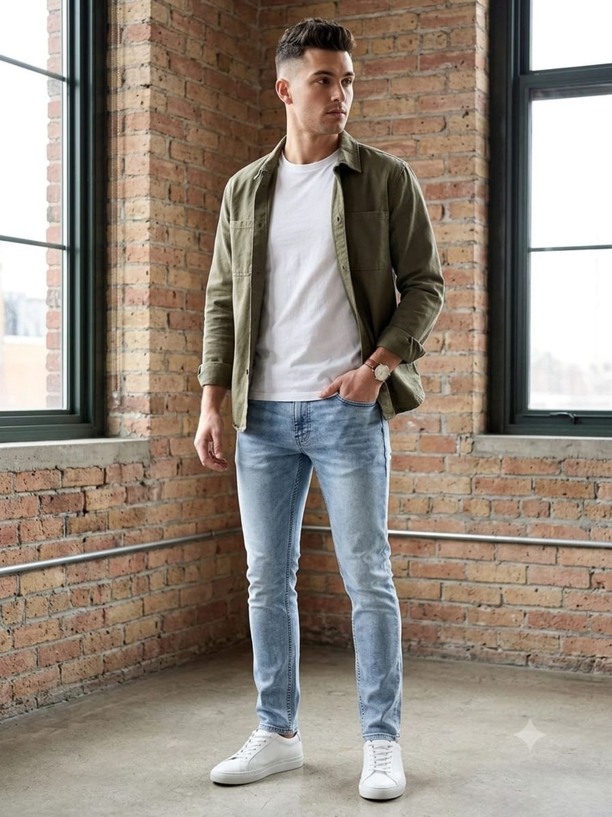 KRX Men's 4000 RFD Plain  Jeera Wash Jeans (30-36)