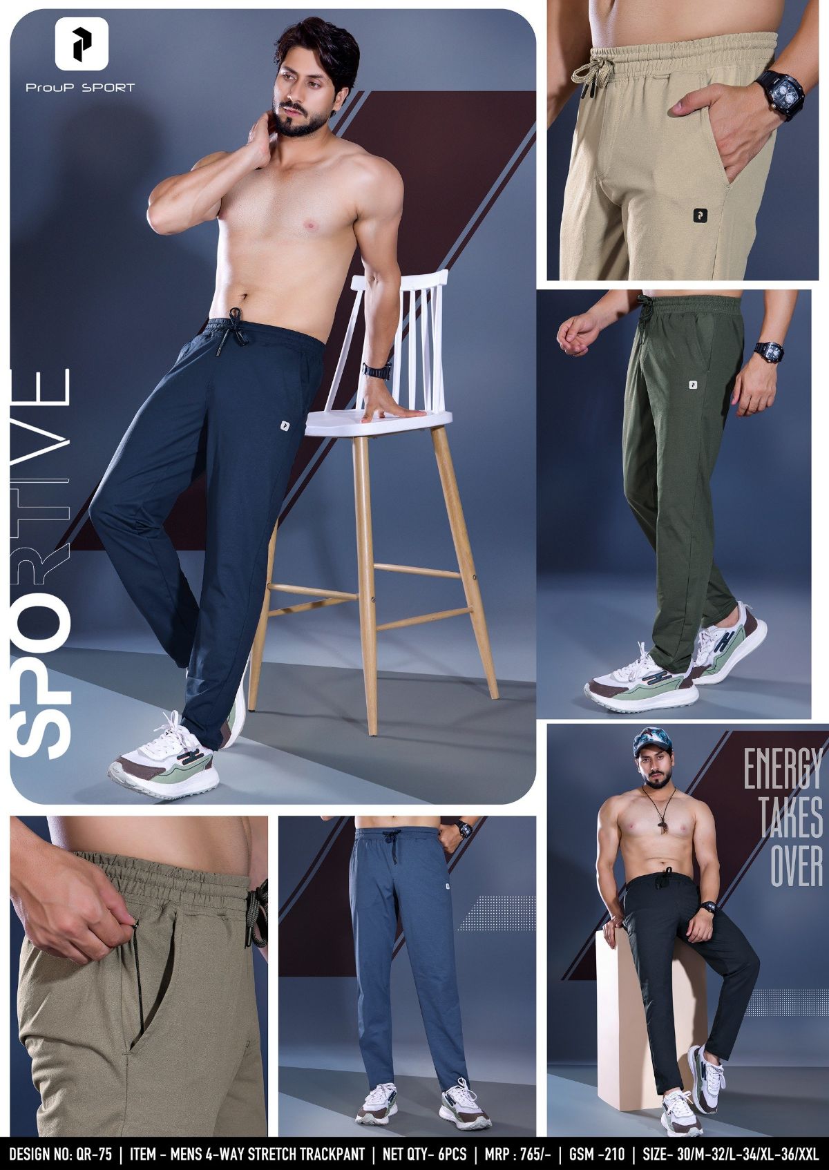 Men's Trackpants - QR-75