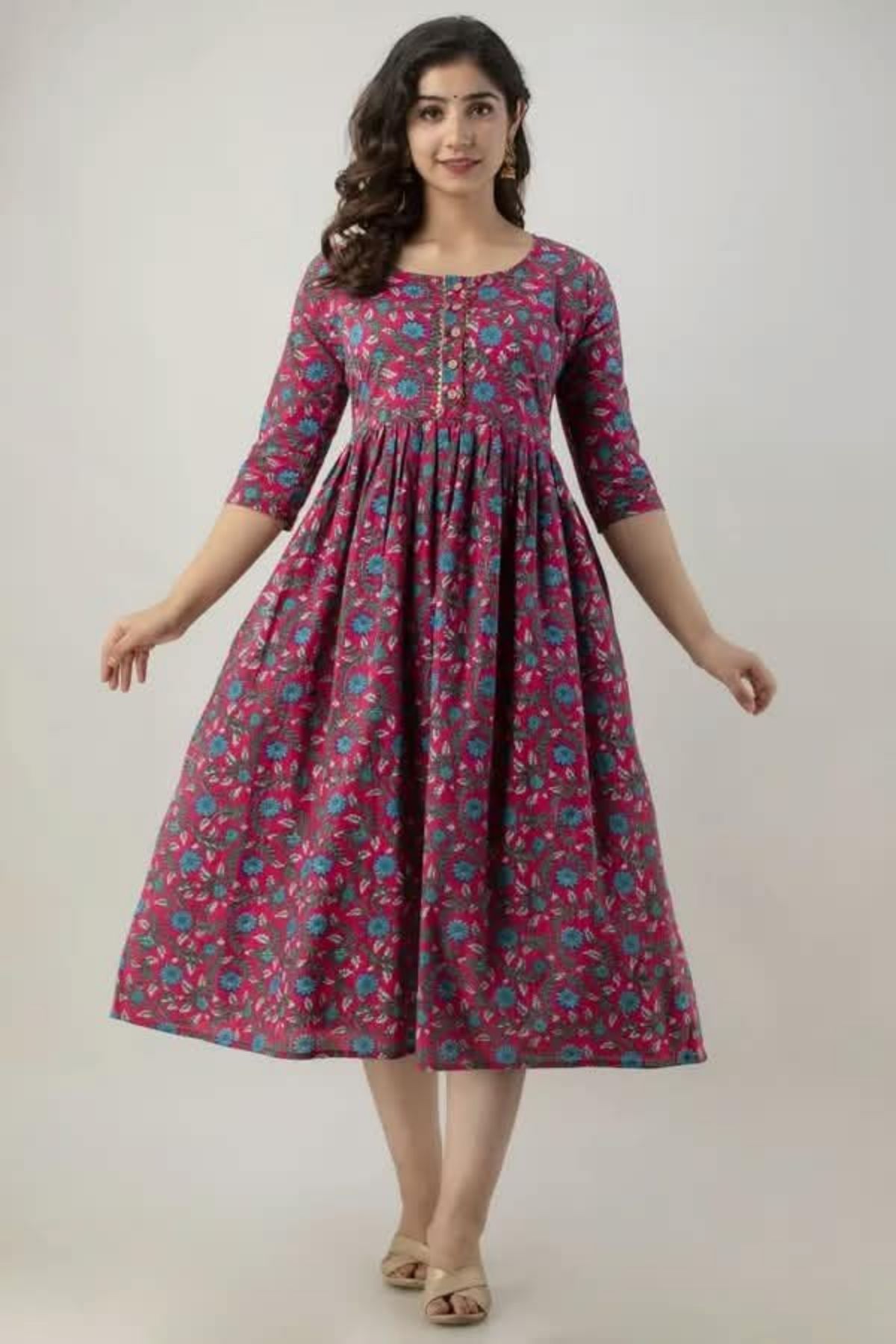 Women's Rayon Printed Gown
