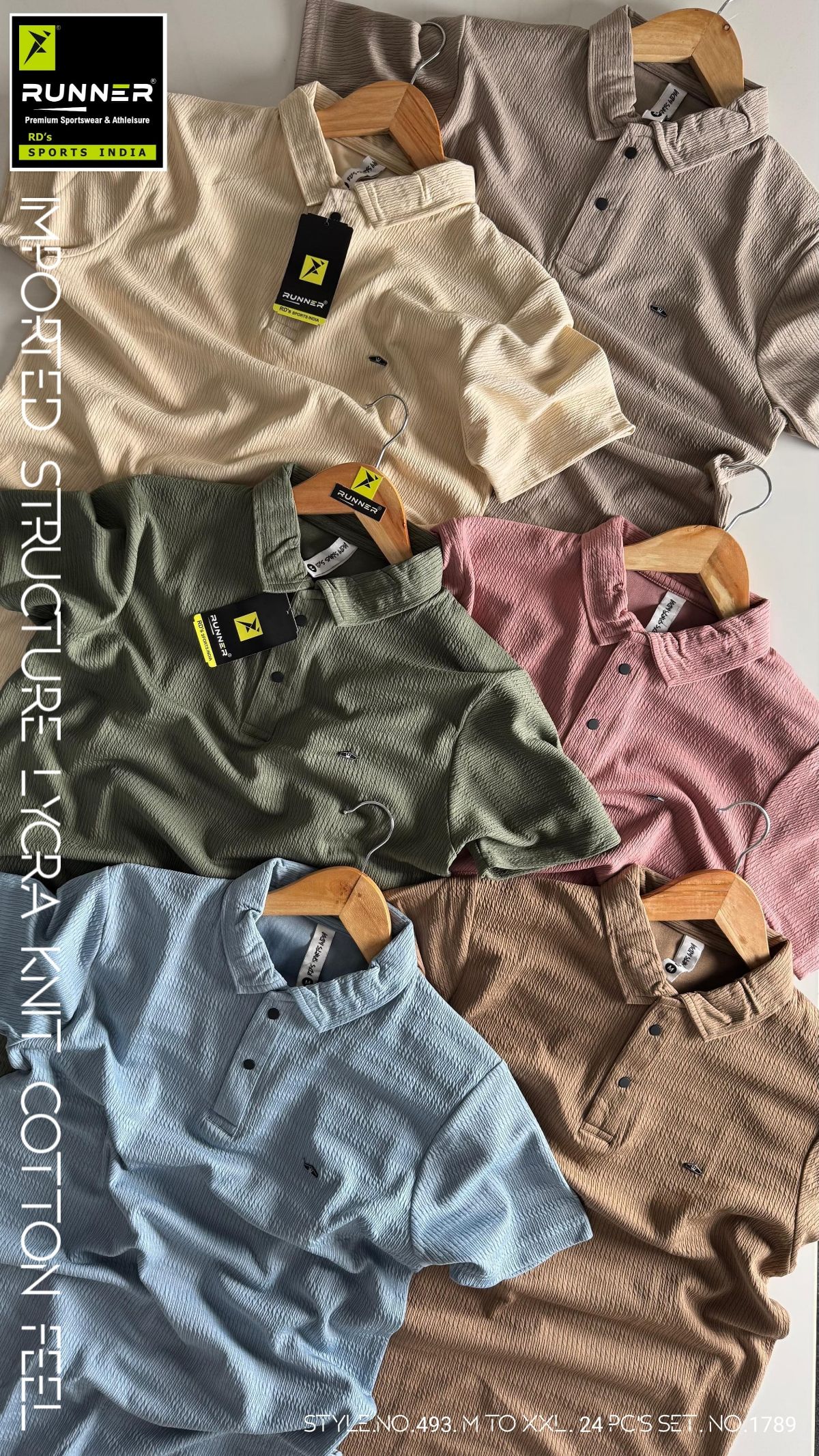 Men's Polo T-shirts Set D No- 493