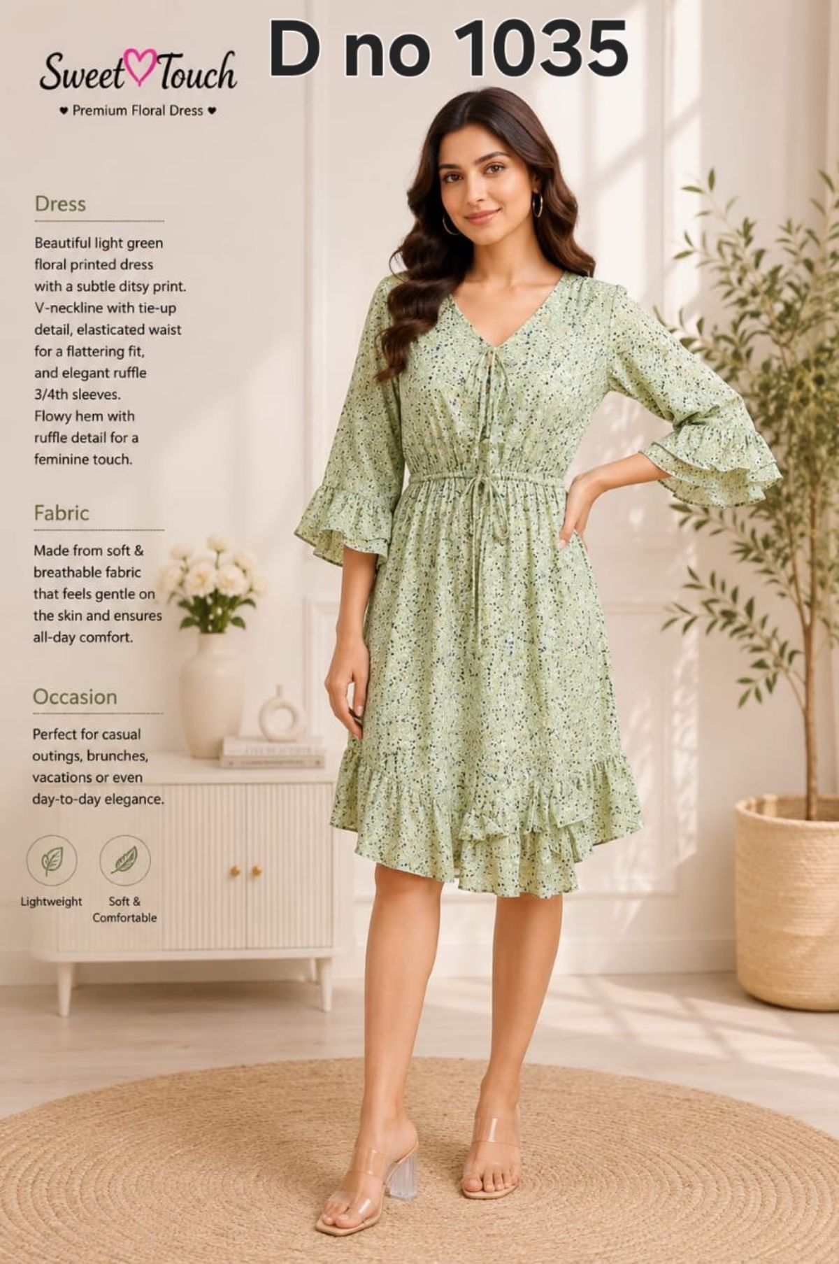 Women's Middy Dress-1035