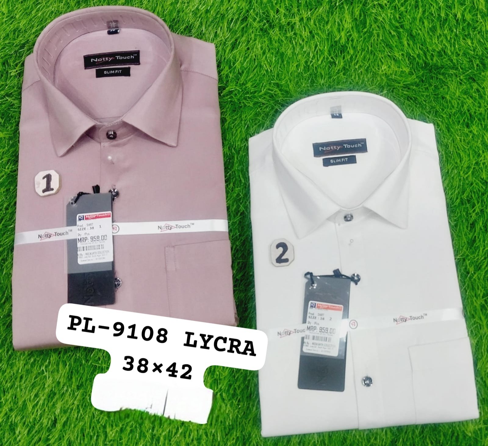 Men's Shirts- PL-9108 Lycra
