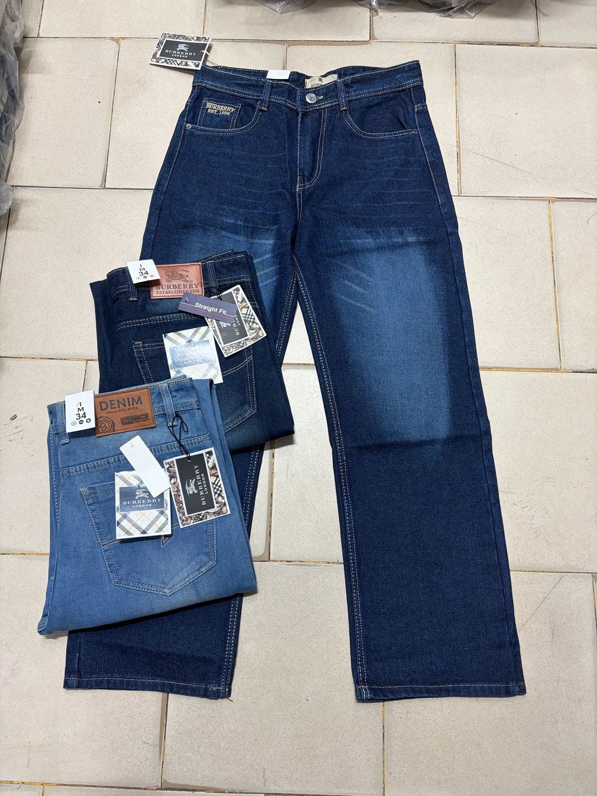 Men's Flat Finished Jeans