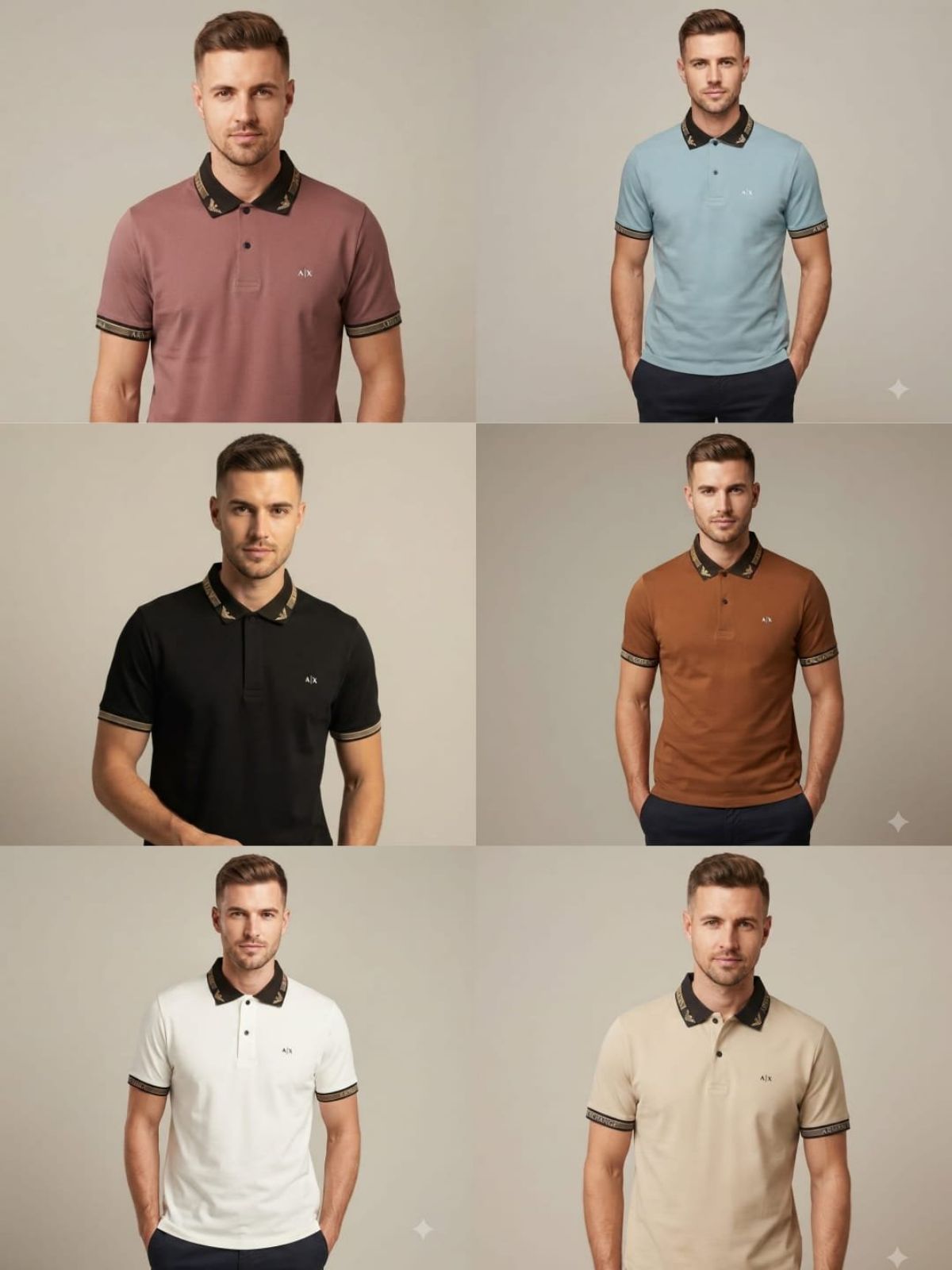 Polo Collared Neck T-shirts For Men's