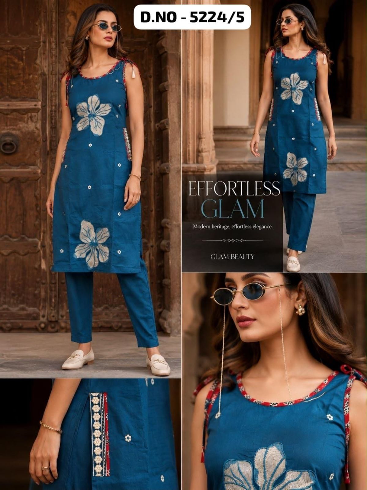 Women's Ethnic Wear Spegatti Pattern Kurta Bottom Set-5224/5