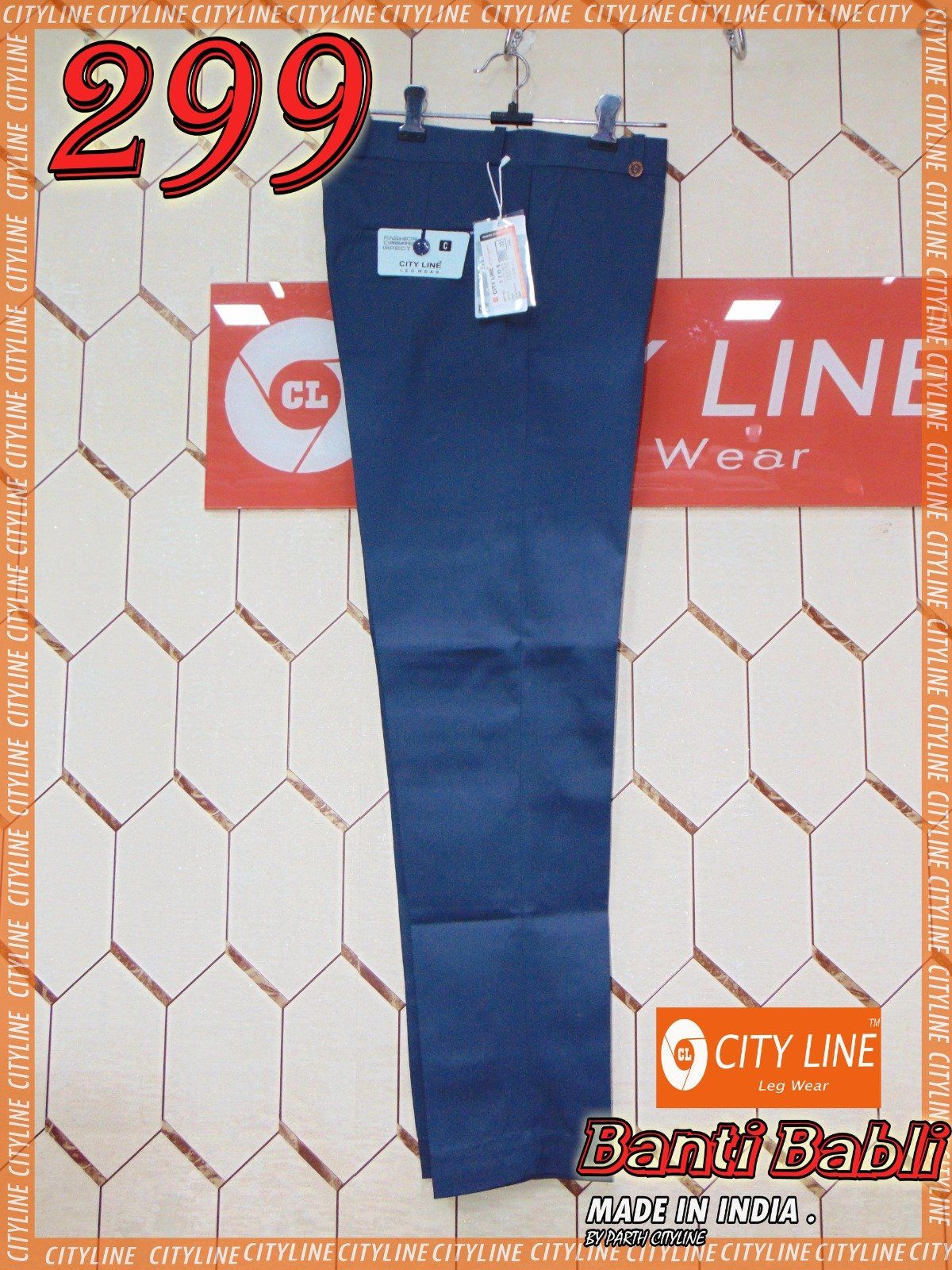 Men's Premium Ankle Fit Lycra Formal Pants -Banti Babli