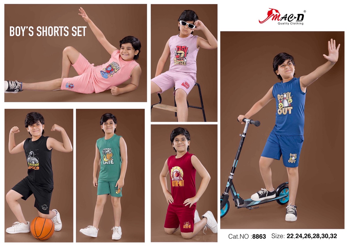 Sleeve less Tshirts and shorts codset for kids