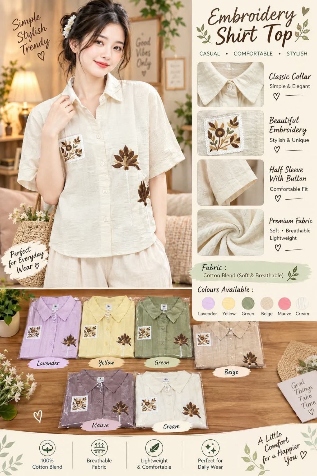 Women's Korean Top Type Shirts