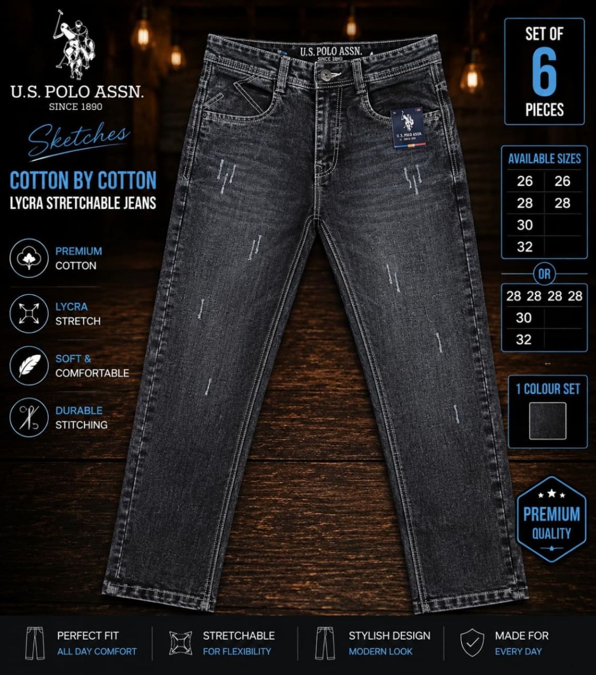 Updry Men's Denim Jeans