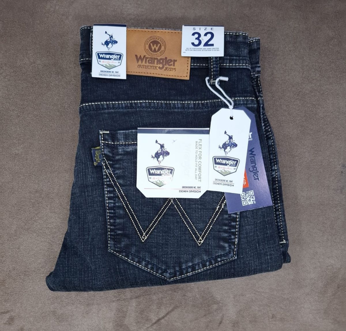 Men's Denim Jeans By Mac Hardy- Black