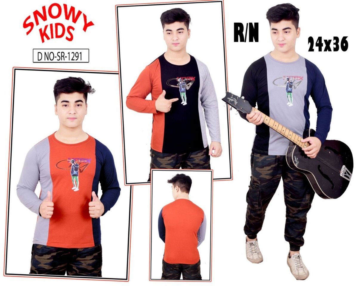Kids Full Sleeve T-shirts - SR 1291
