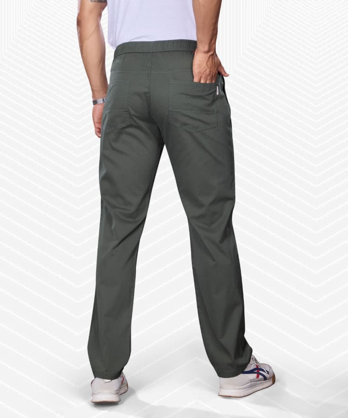 Pro-Noun Men's Lounge Wear Cotton Trackpant- D No- Cotonix-9-610-Haze