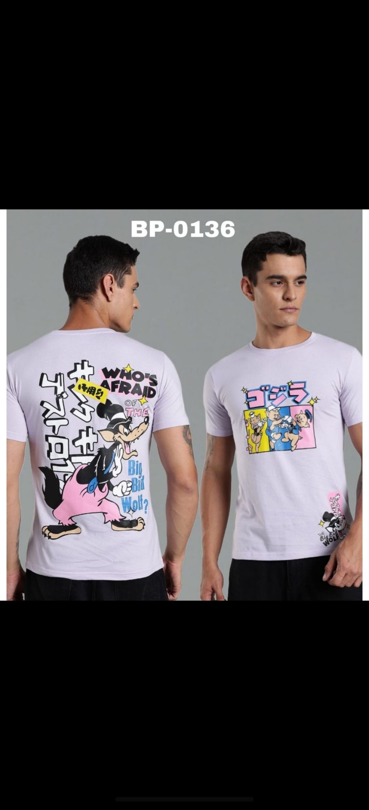 TOMHIDDLE MENS PRINTED T-SHIRT- A4-BP-0136