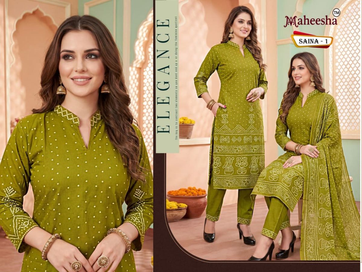Rani Vastram Women's Ethnic Wear Suit & Bottom Set with Dupatta- Saina 1